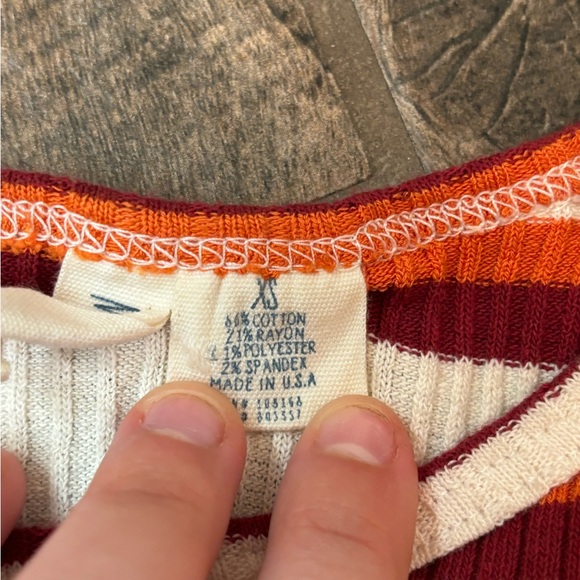 Tillyโs Striped Crop Tank Top - Picture 9 of 9